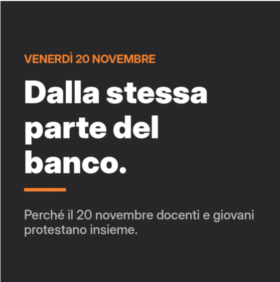 20/11 - Dalla stessa parte del banco - Sciopero giovanile